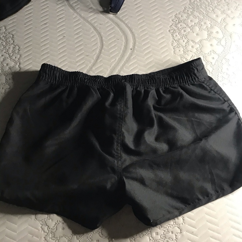 Black small athletic shorts